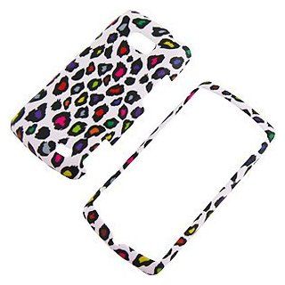 Rainbow Leopard (White) Protector Case for LG Ally VS740 Cell Phones & Accessories
