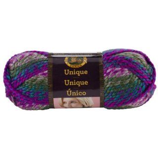 Lion Brand Unique Grapevine Yarn (3 Pack) # 755 205 Medium Gray, Dark Gray Blue, Magenta, Lavender