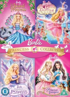 Barbie Princess Collection (The Island Princess / 12 Dancing Princesses / The Magic of Pegasus / The Princess and the Pauper)      DVD