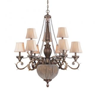 Roosevelt 9+2 Light Chandelier In Weathered Patina