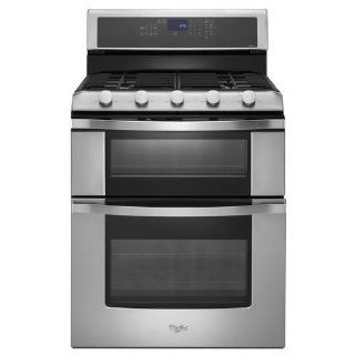 Whirlpool WGG755S0BS 30" Stainless Steel Gas Sealed Burner Double Oven Range   Convection Appliances