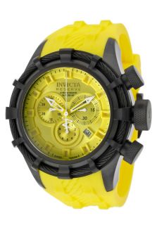 Invicta 11825  Watches,Mens Bolt/Reserve Chronograph Yellow Dial Yellow Polyurethane, Chronograph Invicta Quartz Watches