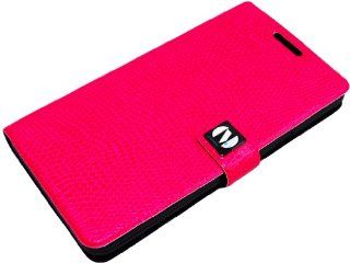 Samsung Galaxy S 2 II i9100 Novoskins Pink Faux PU Leather Snakeskin iDiary Case International Model and AT&T SGH i777 SALE Cell Phones & Accessories