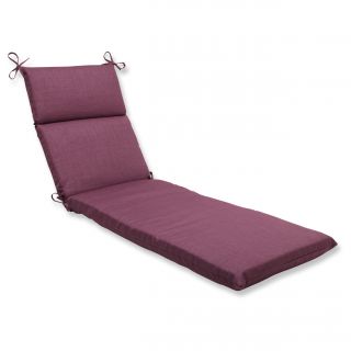 Pillow Perfect Outdoor Purple Chaise Lounge Cushion