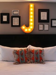 36" J Vintage Marquee Light by Vintage Marquee Lights