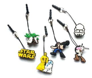 Dust Plug Phone Charm Set of Star Wars 6 pcs for cell phone iPhone iPad mobile device tablet Cell Phones & Accessories