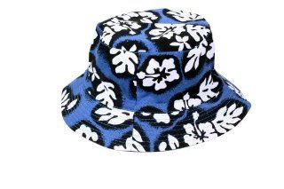 Simplicity Hawaiian Traveling Reversible Bucket Hat   Floral Print   Unisex Sports Fan Baseball Caps