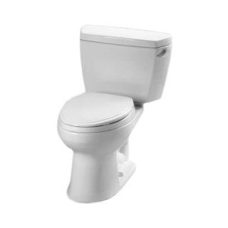 Toto CST744SFR.10No.01 Drake Two Piece Toilet, 1.6 GPF Right Hand Trip Lever, Cotton   One Piece Toilets  