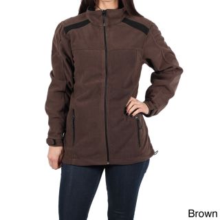 Rivers End Rivers End Womens Missy Bonded Fleece Jacket Brown Size S (4  6)