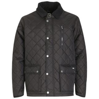 Atticus Mens Quilted Jacket   Black      Clothing