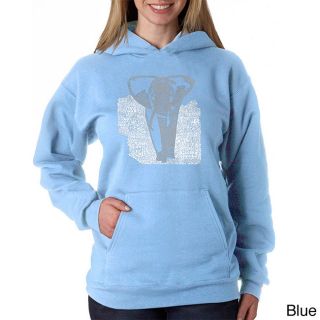 Los Angeles Pop Art Los Angeles Pop Art Womens Endangered Species Elephant Sweatshirt Blue Size XL (16)