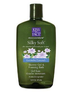 Kiss My Face Silky Soft Lavender Shower Gel & Foaming Bath 16Fl Oz.  Bath And Shower Gels  Beauty
