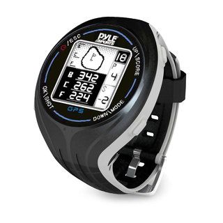 Pyle Black Personal Gps Golf Watch With Automatic Course Recognition