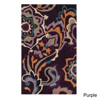 Hand tufted Floral Contemporary Accent Rug (2 X 3)