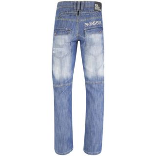 Crosshatch Mens Newport Denim Jeans   Stone Wash      Mens Clothing