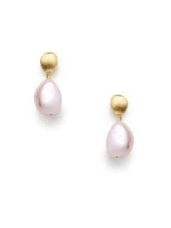 Confetti Pearl & Gold Drop Earrings by Marco Bicego