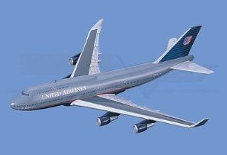 Boeing 747 400, United Airlines Aircraft Model Mahogany Display Model / Toy. Scale 1/75 Toys & Games
