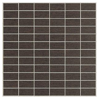 American Olean 11 Pack St. Germain Chocolat Thru Body Porcelain Mosaic Subway Floor Tile (Common 12 in x 12 in; Actual 11.5 in x 11.5 in)