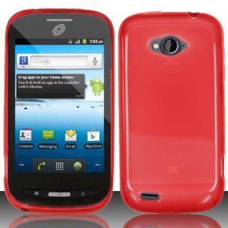 For ZTE Savvy Z750c / ZTE Awe N800 / ZTE Reef N810 (StraightTalk/Virgin Mobile) TPU Cover   Red TPU Cell Phones & Accessories