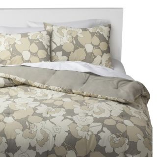 Room Essentials Floral Comforter Set   Gray (King)