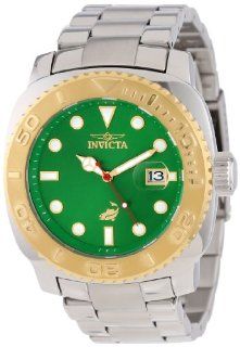 Invicta Men's 14484 Pro Diver Automatic Green Dial Stainless Steel Watch Watches