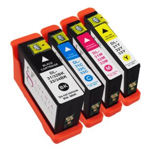 Sophia Global Dell compatible 31 Black, Cyan, Magenta, Yellow Ink Cartridges (pack Of 4)