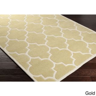 Hand tufted Crystal Moroccan Cambridge Wool Area Rug (76 X 96)