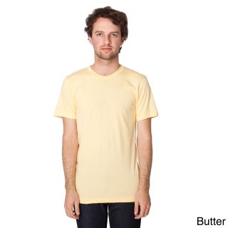American Apparel American Apparel Unisex Fine Jersey Short Sleeve T shirt Yellow Size M