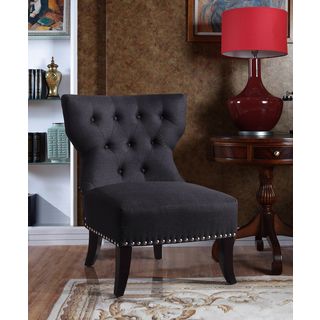 Waterloo Charcoal Tufted Accent Chair