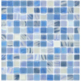 Elida Ceramica Recycled Cold Winter Glass Mosaic Square Indoor/Outdoor Wall Tile (Common 12 in x 12 in; Actual 12.5 in x 12.5 in)