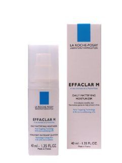La Roche posay Effaclar M Daily Mattifying Moisturizer, 1.35 Ounce  Facial Creams And Moisturizers  Beauty