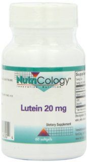 Nutricology Lutein 20 Mg, Softgels, 60 Count Health & Personal Care