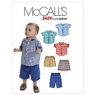 McCall's Patterns M6016 Infants' Shirts, Shorts And Pants, All Sizes