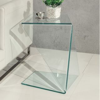 CREATIVE FURNITURE Origami End Table Origami End Table Finish Clear