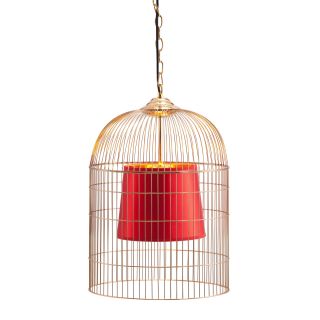 Sprite Small Gold/ Red Ceiling Lamp
