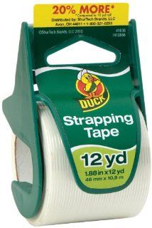 Duck Brand General Purpose Strapping Tape with Dispenser, 1.88 Inches x 12 Yards, 1.5 Inch Core (297440)  Packing Tape 