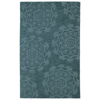 Trends Suzani Turquoise Wool Rug (20 X 30)