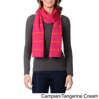 Ply Cashmere Womens Colorblock 100 Percent Cashmere Scarf