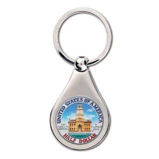 JFK Colorized Bicentennial Half Dollar Key Chain   Key Tags And Chains