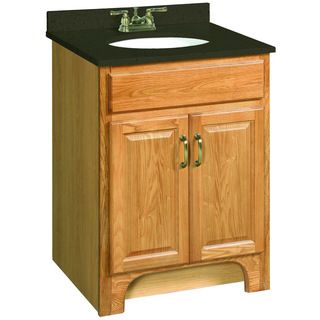Design House Design House 530386 Richland Nutmeg Oak Vanity Cabinet With 2 doors, 24 X 21 Inches Oak Size Single Vanities