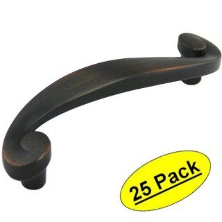 Cosmas 774ORB Oil Rubbed Bronze Cabinet Hardware Swirl Handle Pull   3" Hole Centers   25 Pack   Cabinet And Furniture Pulls  