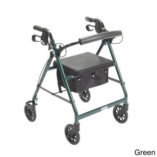 Rollator Walker With Fold up And Removable Back Support And Padded Seat