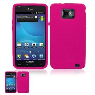 Samsung Galaxy S II I777 Pink Silicone Case Cell Phones & Accessories