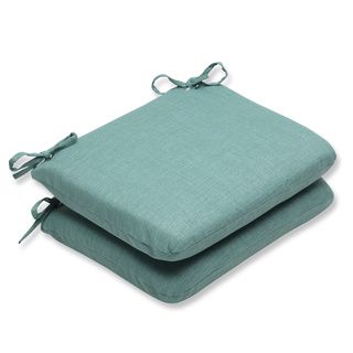 Pillow Perfect Outdoor Green Rounded Corners Seat Cushion (set Of 2)