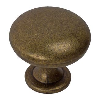 Gliderite 1.125 inch Classic Antique Brass Round Cabinet Knobs (pack Of 10)