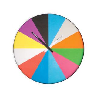 Kikkerland 14.17 Ultra Flat Wall Clock CL23 / CL23 MU Color Multicolor