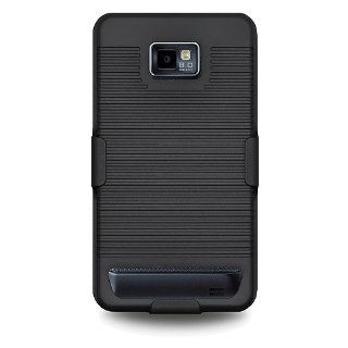 Amzer AMZ93090 Shellster for Samsung Galaxy S II SGH I777 1 Pack   Carrying Case   Retail Packaging   Black Cell Phones & Accessories