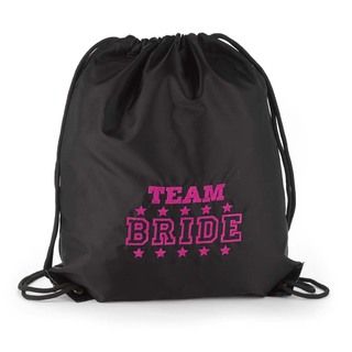 Hortense B. Hewitt Team Bride Black Cinch Bag
