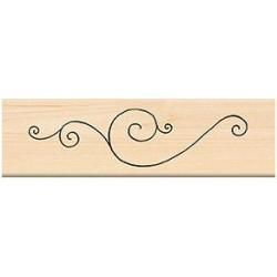 Penny Black Mounted Rubber Stamp 2.25 X2.5   Simple Scroll