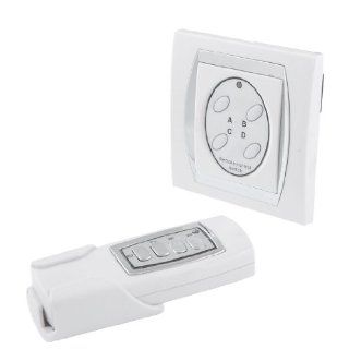 Wall Mounted 4 Channel Digital Wireless Remote Control Light Lamp Switch AC 220V   Electrical Outlet Switches  
